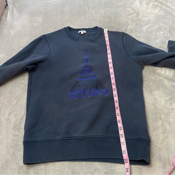 Kenzo embroidered Eiffel Tower logo pullover crewneck sweatshirt 4151 - Picture 7 of 11